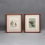Lote de 2 litografías by Henri Toulouse-Lautrec, Litografías de edición póstuma, offered Jan 2023