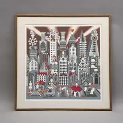 Ciudad de un Millón con Veinticinco Huevos Duros by Pedro Friedeberg, Serigrafía 19/50, offered Jan 2023