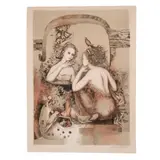 Yolanda Quijano, Mujer con aves, Litografía 15/70