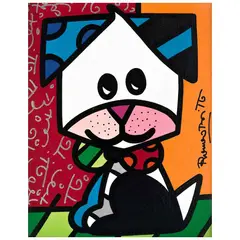 Wells by Romero Britto, 2015, Acrílico sobre tela sobre madera, offered Dec 2022