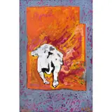 Toro by Emiliano Gironella Parra, 2022, Mixta: óleo, acrílico y dusting sobre placa de acrílico, offered Dec 2022
