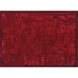 Sergio Hernández, Untitled, Xilografía intervenida y entelada sin número de tiraje