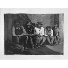Despreocupados by Francisco Moreno Capdevila, 1953, Grabado al aguafuerte y aguatinta sin número de tiraje, offered Dec 2022