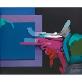 Oswaldo Sagástegui, Presencia de imagen II, 1987, Acrílico sobre tela