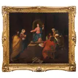 MÉXICO, SIGLO XIX by Jesús Entre los Doctores, Óleo sobre tela, offered Dec 2022