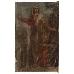 Santa, MÉXICO, SIGLO XIX, Óleo sobre tela