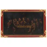 Última Cena, MÉXICO, CA., 1700, Óleo sobre tela