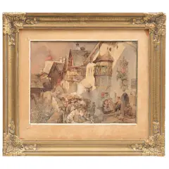 DRESDE, ALEMANIA (1797-1855) by Ernst Ferdinand Oehme, Tinta, acuarela y albayalde sobre papel, offered Dec 2022