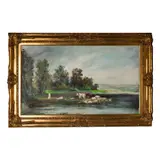 Vista del lago by Jorge Mondragón, Óleo sobre tela, offered Nov 2022