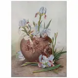 Alfredo Ramos Martínez, Lirios, 1899, Acuarela sobre papel