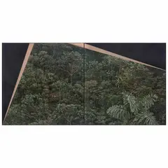 Australis Incognita by María Sada, Óleo sobre panel de madera con tela de cañamo, díptico, offered Nov 2022