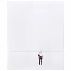 Hugo Lugo, Meditaciones sobre el espacio a partir de una línea No IV, 2019, Óleo y acrílico sobre tela