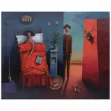 Edwin Rojas, El desayuno, 2008, Óleo sobre tela