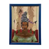 Anónimo, Mujer haitiana, Óleo sobre tela
