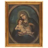 MÉXICO, SIGLO XIX by Virgen Con El Niño, Óleo sobre tela, offered Oct 2022