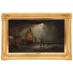 Eugène Isabey, FRANCIA, (1804-1886), Óleo sobre tela