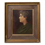 Anónimo, Retrato de dama, Óleo sobre tela