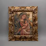 SIGLO XX by Virgen Con El Niño, Óleo sobre tela, offered Oct 2022