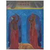 Rodolfo Morales, Azul, Óleo sobre tela