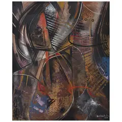 Comediantes by José Cutberto Galván, 1978, Óleo sobre tela, offered Sep 2022