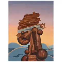 El autodicacta by Xavier Esqueda, Óleo sobre tela, offered Sep 2022