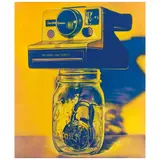 Victor Rodriguez, Yellow cold flame, Acrílico sobre tela