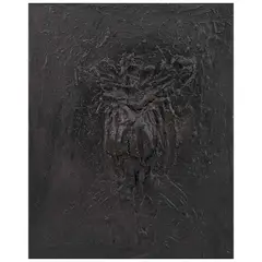Beatriz Zamora, Negro 1117, 1990, Mixta sobre tela