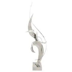 Untitled by Leonardo Nierman, Escultura en acero inoxidable I / VI, offered Sep 2022