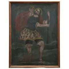San Cristóbal, MÉXICO, SIGLO XIX, Óleo sobre tela