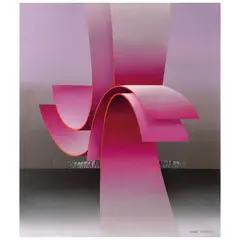R - 59 by Kurt Larisch, Acrílico sobre tela, offered Aug 2022