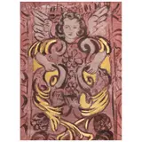 Carmen Parra, Untitled, Acrílico y hoja de oro sobre papel
