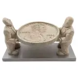 Penny by Rodrigo de la Sierra, Escultura en bronce en base de acero inoxidable, offered Aug 2022