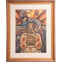 Untitled by Benito Zamora, 1991, Mixta sobre papel, offered Aug 2022