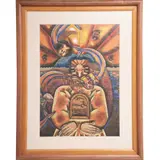 Untitled by Benito Zamora, 1991, Mixta sobre papel, offered Aug 2022