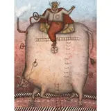 Maximino Javier, La vaca mecánica, de la suite La aventura de Belcebú, Litografía 20 / 100