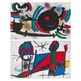 De la serie 12 litografías originales, 1972: by Joan Miró, Litografías sin número de tiraje, offered Aug 2022