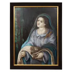 VÍRGEN DOLOROSA by Anónimo, Óleo sobre tela, offered Jul 2022