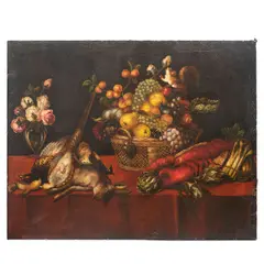 Bodegón con langosta by Anónimo, Óleo sobre tela, offered Jun 2022