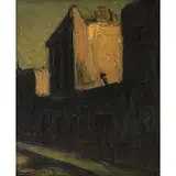 Calle de Barrios Altos by Alfredo Alcalde García, ca. 1988, Óleo sobre tela, offered Jun 2022