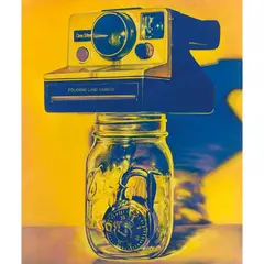 Yellow cold flame by Victor Rodriguez, Acrílico sobre tela, offered Jun 2022