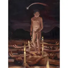 Daniel Lezama, El cometa II, 2005, Óleo sobre madera