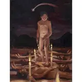 Daniel Lezama, El cometa II, 2005, Óleo sobre madera
