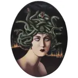 Fernando Guevara, Medusa (Nahui Olin), 2022, Óleo sobre tela