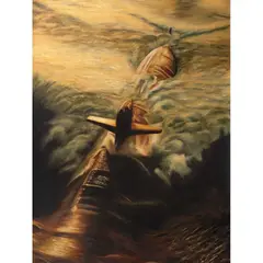 Ray Smith, Dive, Óleo sobre tela