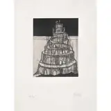 Gabriel Macotela, Babel, Grabado al aguafuerte y gofrado XIX / LX
