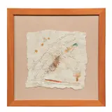 Sergio López Orozco, En la experiencia, Acrílico y collage sobre papel amate