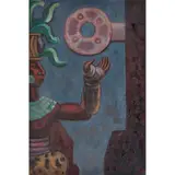 José Chávez Morado, Juego de pelota, Óleo sobre tela