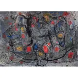 Sergio Hernández, Untitled, Mixta sobre lámina de plomo