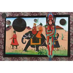 Segundo Planes, Untitled, Óleo y acrílico sobre tela tipo gobelino