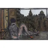 Phil Kelly, Ciudad desnuda, Óleo sobre tela